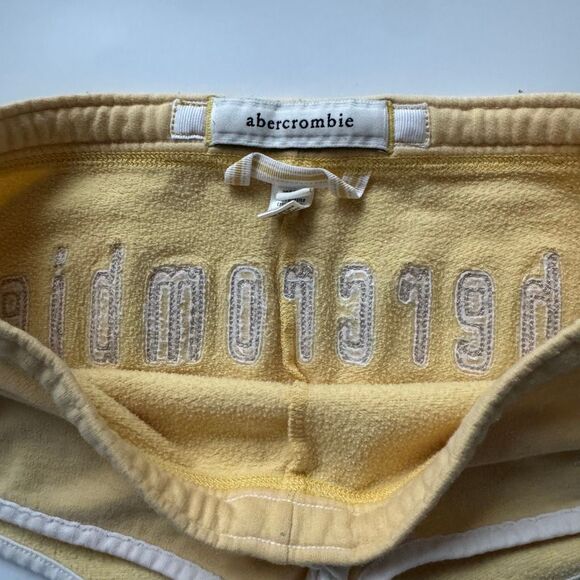 Vintage Y2k Abercrombie & Fitch Shorts Micro booty Sz Small Lounge 00's Low Rise - Picture 4 of 11
